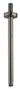 Wiesbaden UniMatch douchearm met plafondbevestiging PVD 30 cm / Gunmetal - productfoto