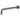 Wiesbaden UniMatch douchearm met muurbevestiging PVD 35 cm / Gunmetal - productfoto
