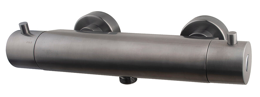 Wiesbaden Caral Cool Touch thermostatische douchemengkraan Gunmetal - productfoto