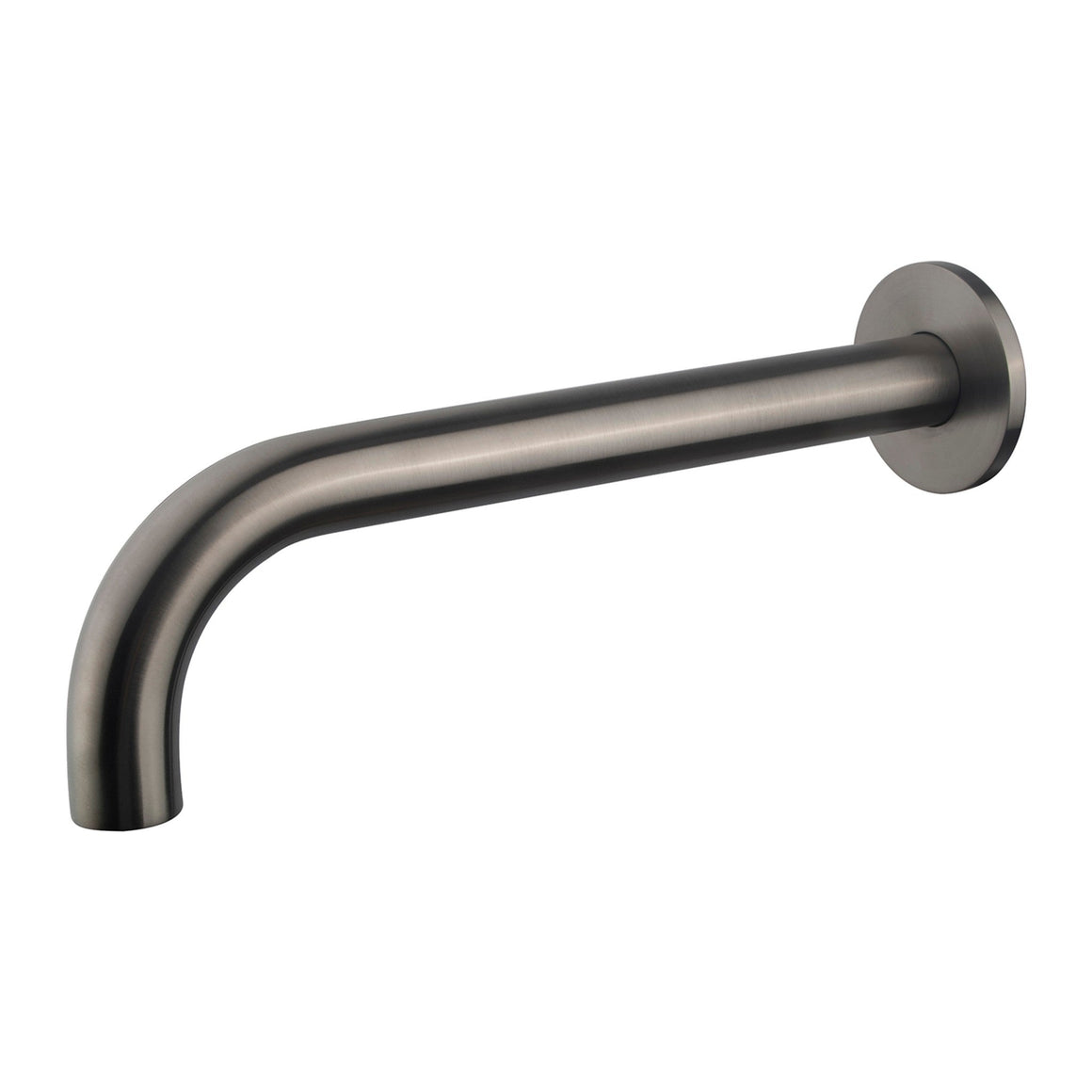 Wiesbaden Caral inbouw badthermostaatset met 2 stopkranen, baduitloop en staafhanddouche Gunmetal - productfoto