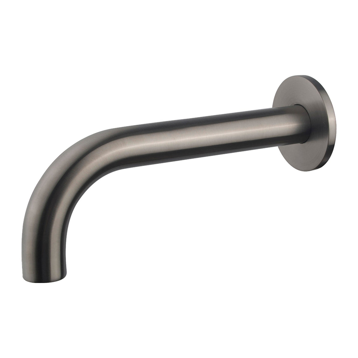 Wiesbaden Caral inbouw badthermostaatset met 2 stopkranen, baduitloop en staafhanddouche Gunmetal - productfoto