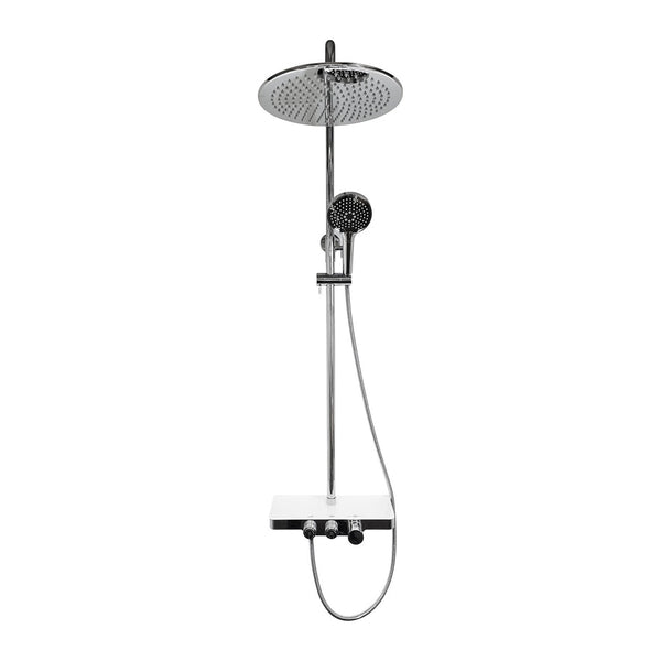 Xellanz Nuovo thermostatische regendoucheset opbouw met planchet chroom