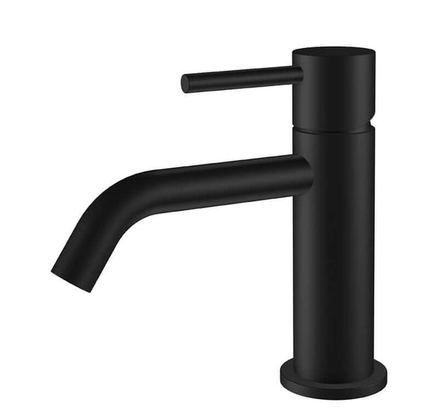 Style Mitigeur de lavabo Wiesbaden en saillie 6,5 cm avec 1 poignée en noir mat