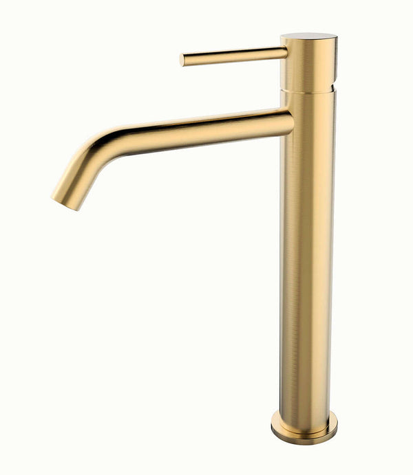 Robinet de lavabo Style XL haut en laiton brossé PVD