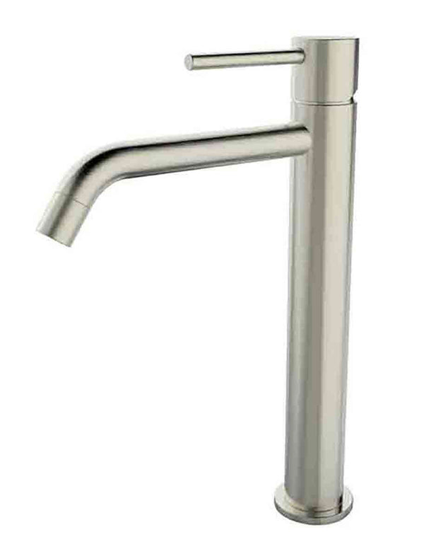 Robinet de lavabo Style XL haut acier brossé PVD