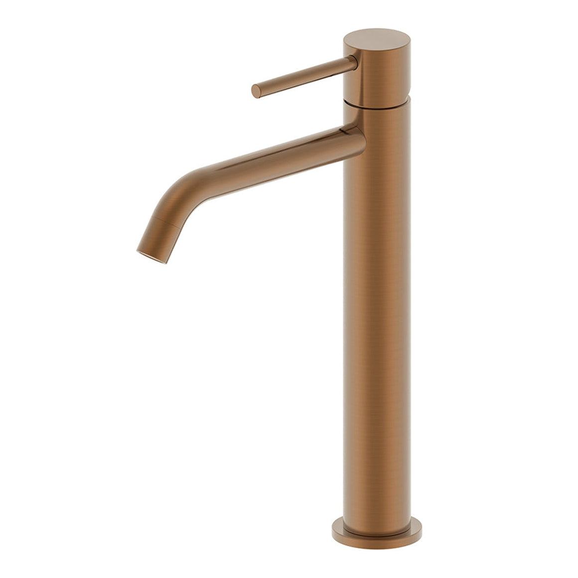 Wiesbaden Style XL wastafelkraan hoog Geborsteld brons koper PVD - productfoto