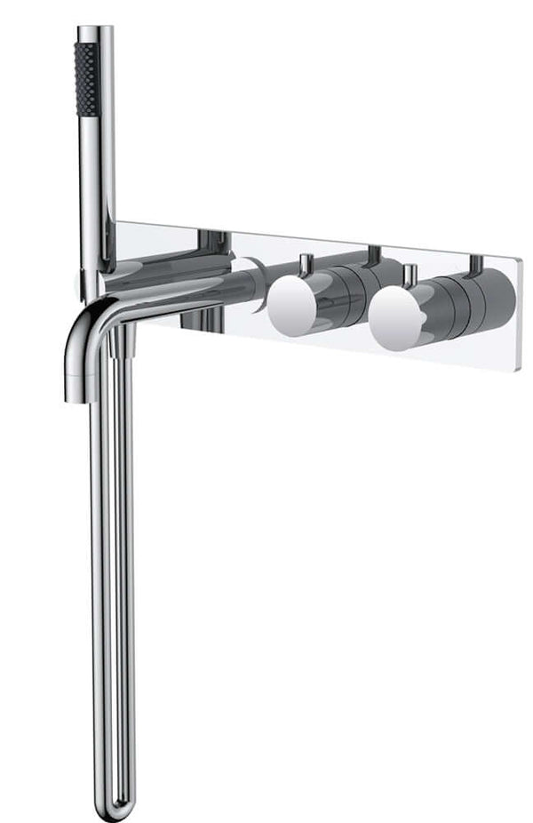Style thermostat mural encastré chrome