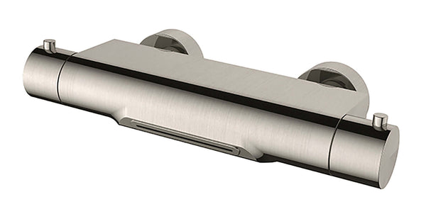 Robinet de baignoire thermostatique style cascade cooltouch acier brossé PVD