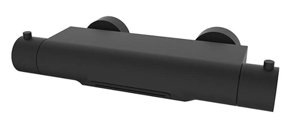 Robinet de baignoire thermostatique style cascade cooltouch mat noir