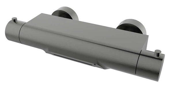 Robinet de baignoire thermostatique style cascade cooltouch gunmetal PVD