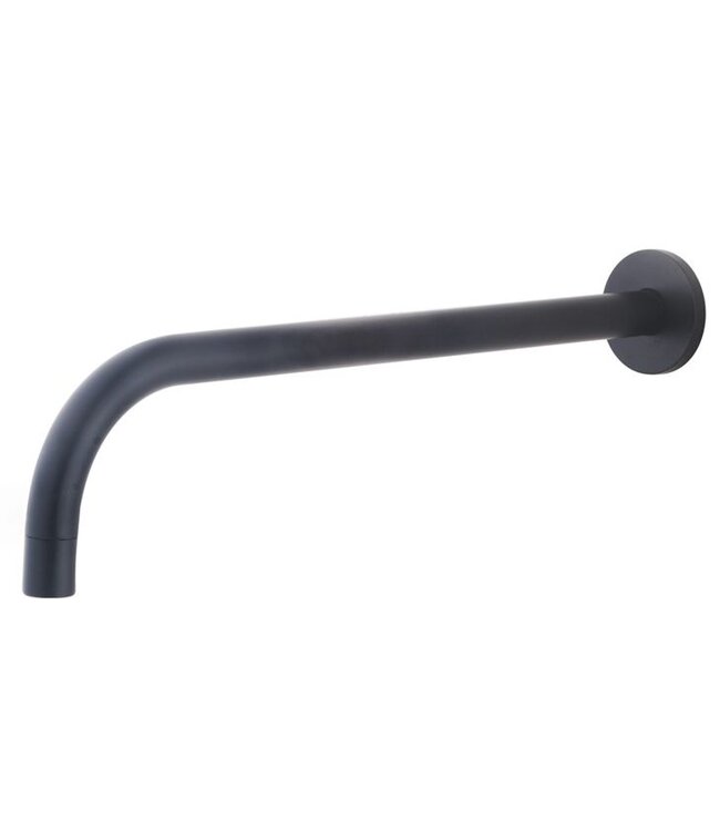 Wiesbaden Slim wanduitloop 30 cm mat zwart 29.2032
