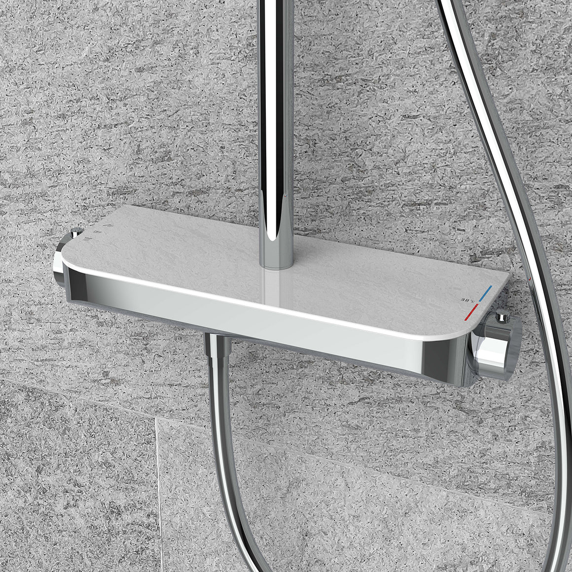 Wiesbaden Douchekraan Tondell Chroom - productfoto