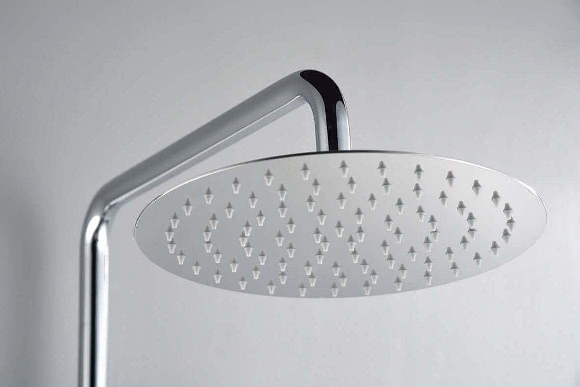Ribbd thermostatische regendoucheset opbouw chroom
