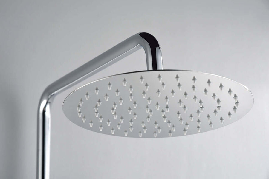 Ribbd thermostatische regendoucheset opbouw chroom