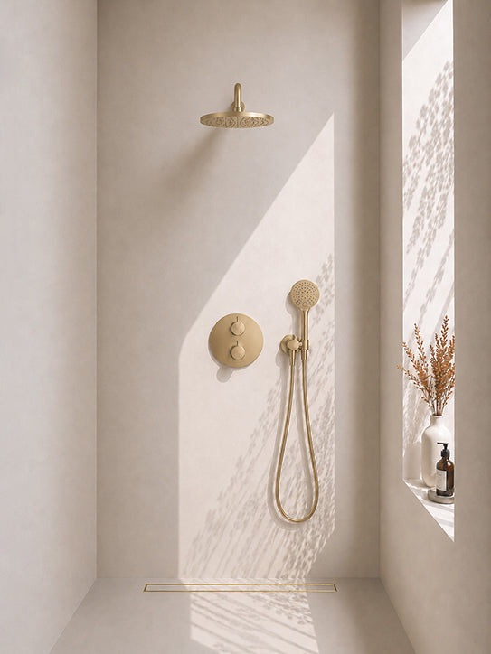 Wiesbaden Caral Geborsteld messing productfoto