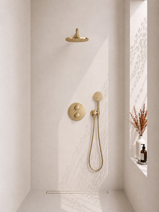 Wiesbaden Caral Geborsteld messing productfoto