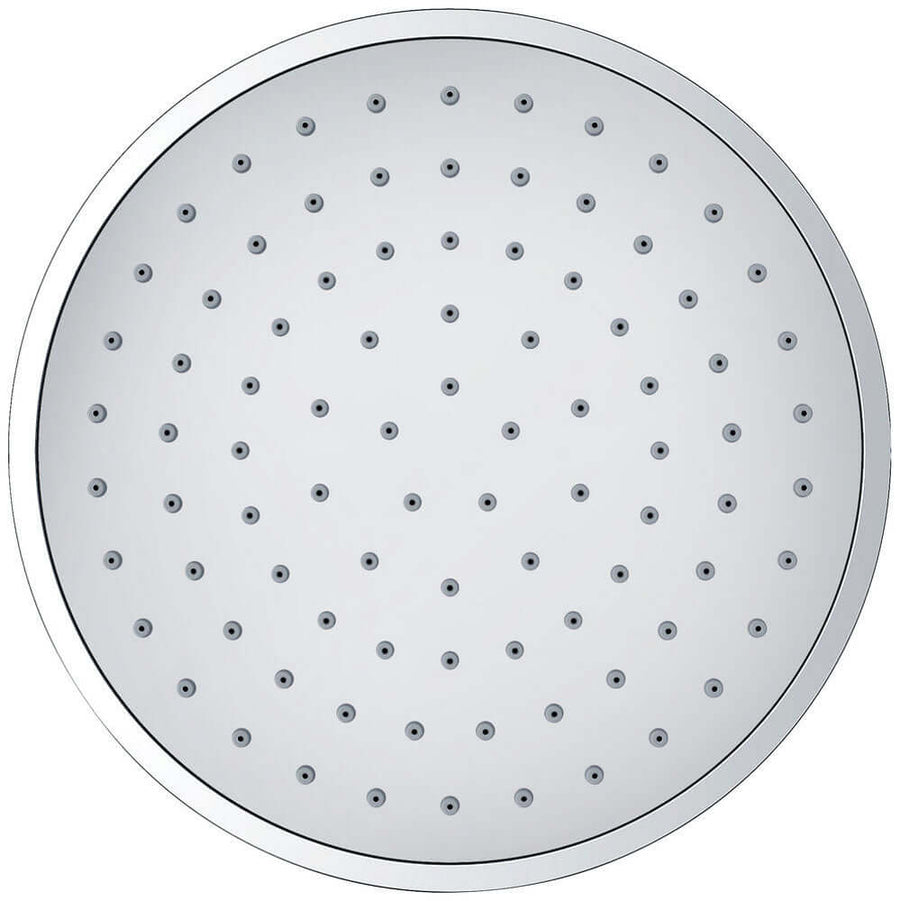 Hoofddouche rond 20 cm chroom/grijs