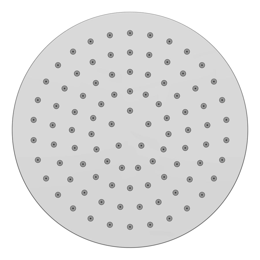 UniMatch hoofddouche rond 20 x 1,2 cm chroom