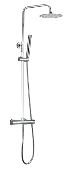 Vingt ensemble de douchette de pluie thermostatique écologique ronde chrome montée en surface