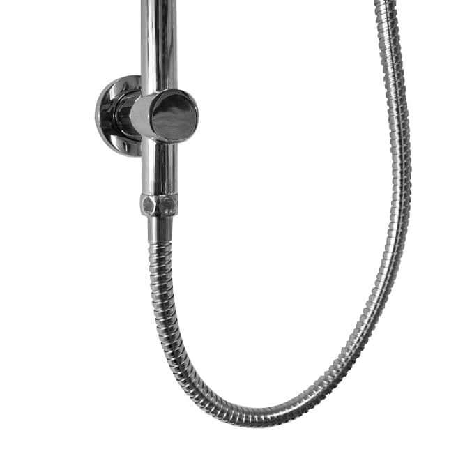 UniMatch Schiebstange mit Wasseranschluss 76,5 cm Chrom