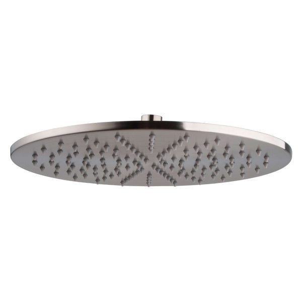 UniMatch hoofddouche rond 30 x 0,8 cm geborsteld staal PVD