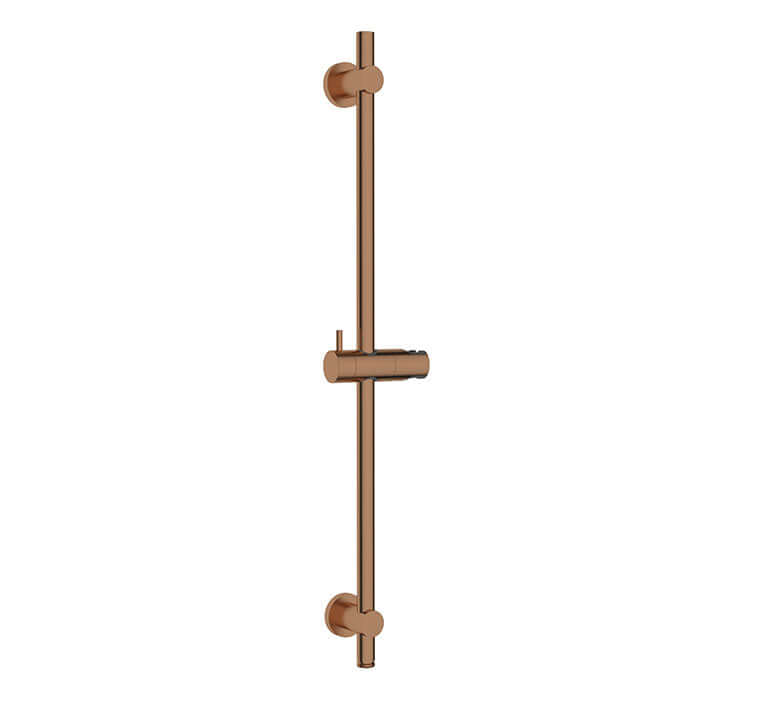UniMatch glijstang met wateraansluiting 76,5 cm geborsteld brons koper PVD