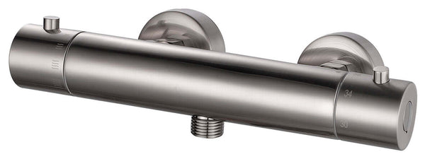 Robinet de douche thermostatique Rio 12cm acier brossé
