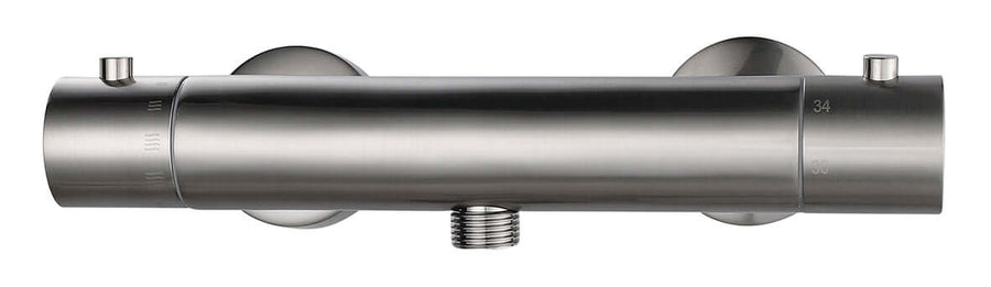 Rio Therm.douchemengkraan 15cm geborsteld staal