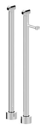 ensemble de raccords de robinet de baignoire autoportants universels ronds