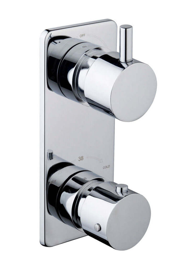 Rivaro Einbau-Thermostat 2 Wege Chrom