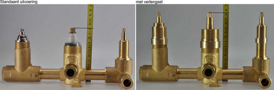 Caral/Rombo 2-Wege Verlängerungsset Einbau-Thermostat