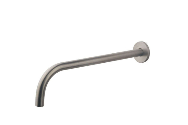 Slim 18mm sortie ronde 30cm 1/2" acier brossé PVD