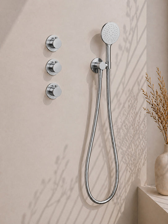 Wiesbaden Caral complete inbouwdoucheset 30 cm met 3-standen handdouche