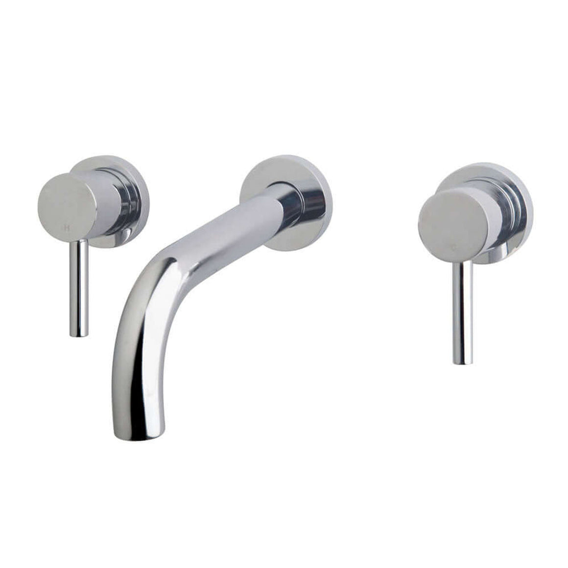 Caral wastafelmengkraan 2-knops inbouw chroom