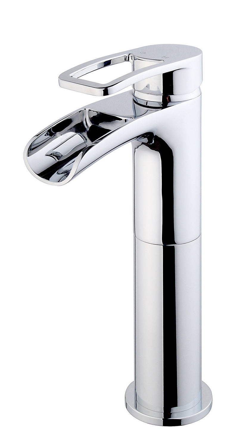 Xellanz Alegra wastafelkraan waterval hoog chroom - productfoto