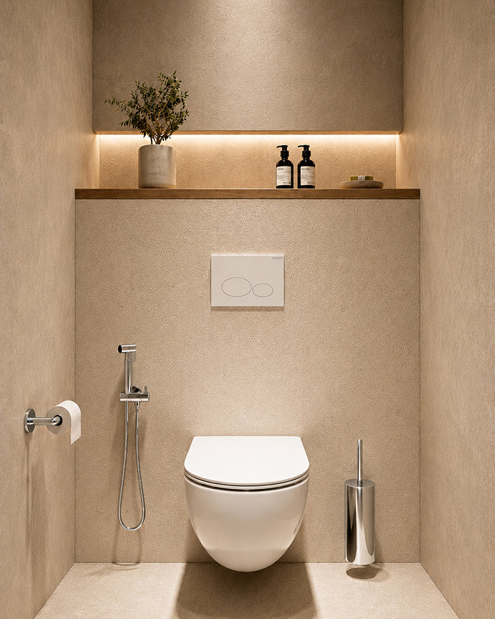 Wiesbaden Bidetset Tivaro Chroom - productfoto