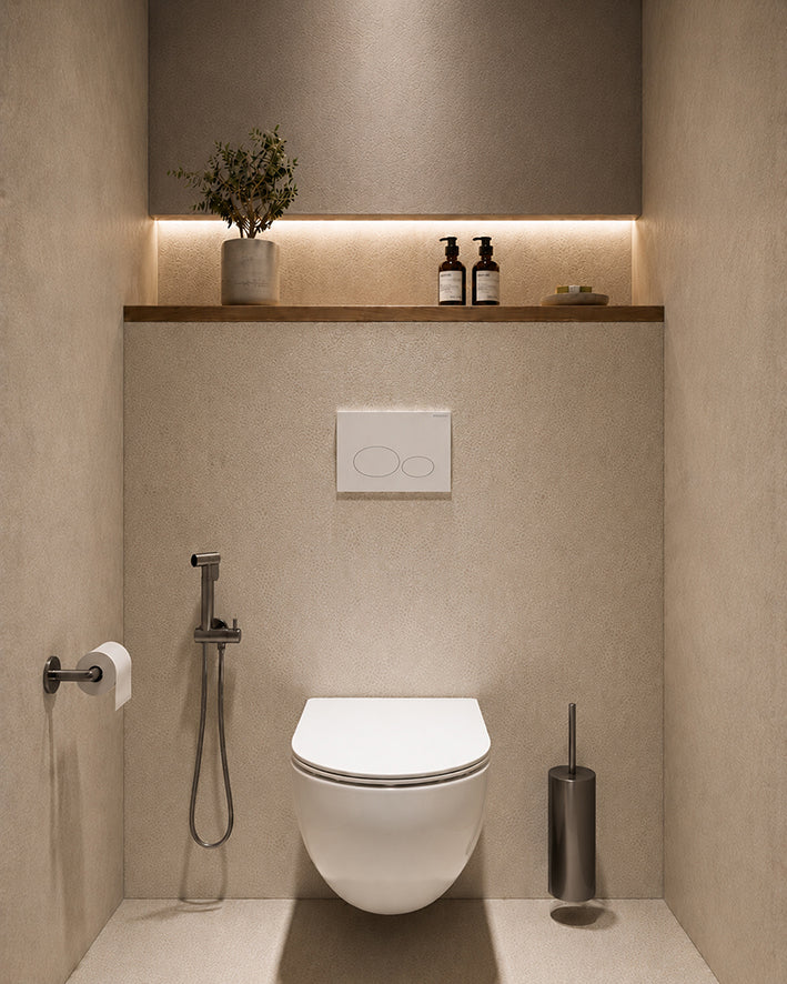 Wiesbaden Bidetset Tivaro Gunmetal - productfoto