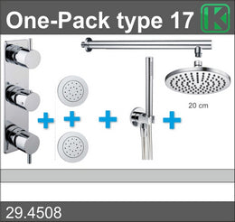 One-Pack Einbau-Thermostat-Set Typ 17 (20cm)
