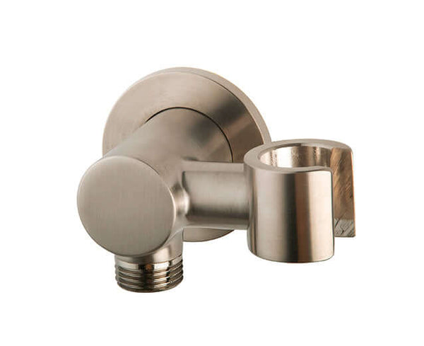 Support de douchette de luxe Wiesbaden Raccord de douche avec prise inclinable Plug-In 1/2'' en acier inoxydable