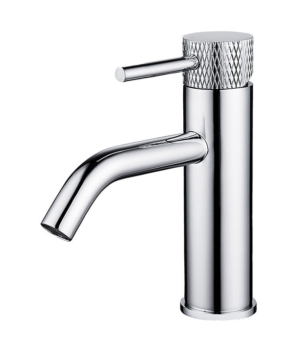 Robinet de lavabo cannelé avec démarrage à froid chrome