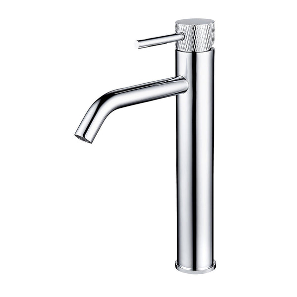 Ribbd XL Waschbeckenarmatur hoch Chrom
