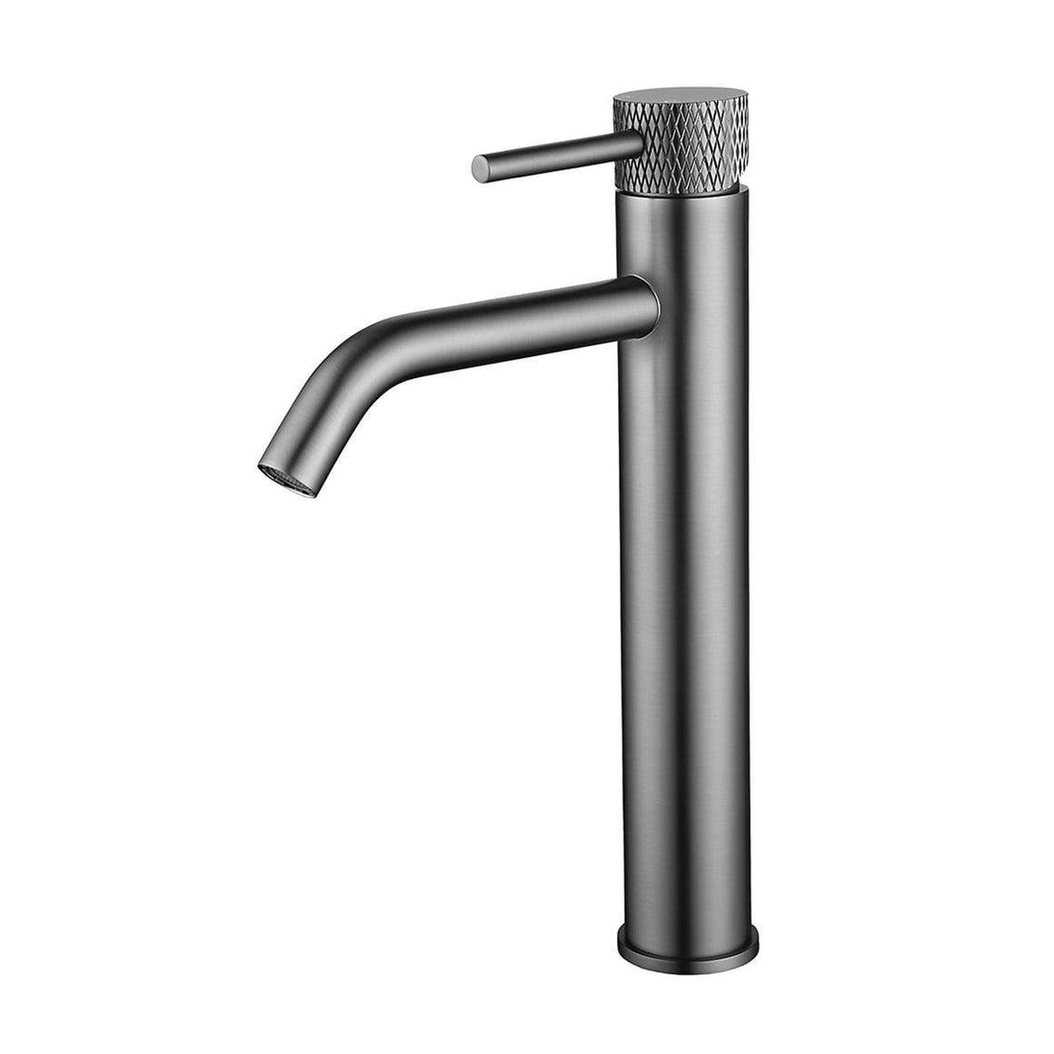 Ribbd XL wastafelkraan hoog met coldstart gunmetal PVD