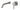 Wiesbaden Ribbd inbouw wastafelkraan coldstart Geborsteld staal - productfoto