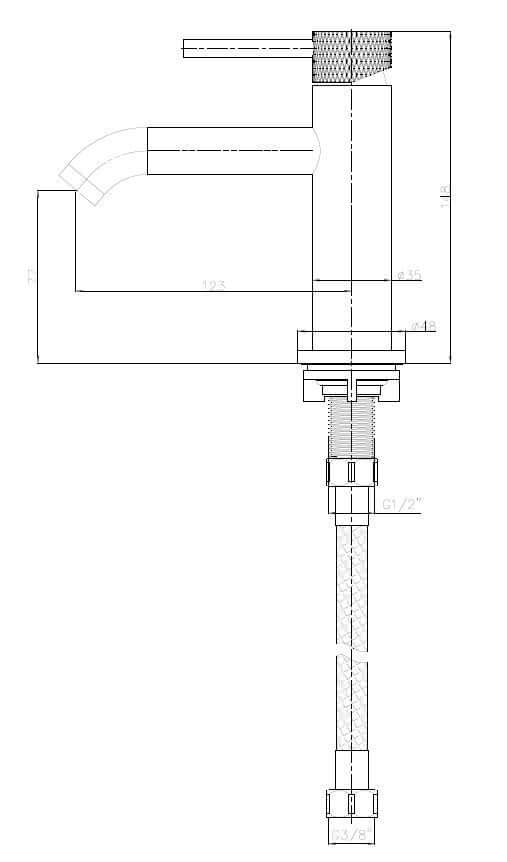 Ribbd 1/2" Fonteinkraan Wiesbaden
