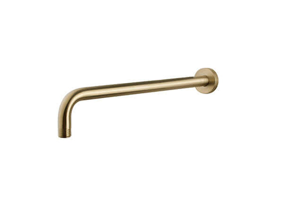UniMatch douchearm met muurbevestiging 35 cm geborsteld messing PVD