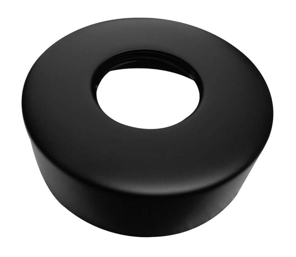 Rosace de robinet Wiesbaden Caral pour douche de pluie thermostatique en noir mat