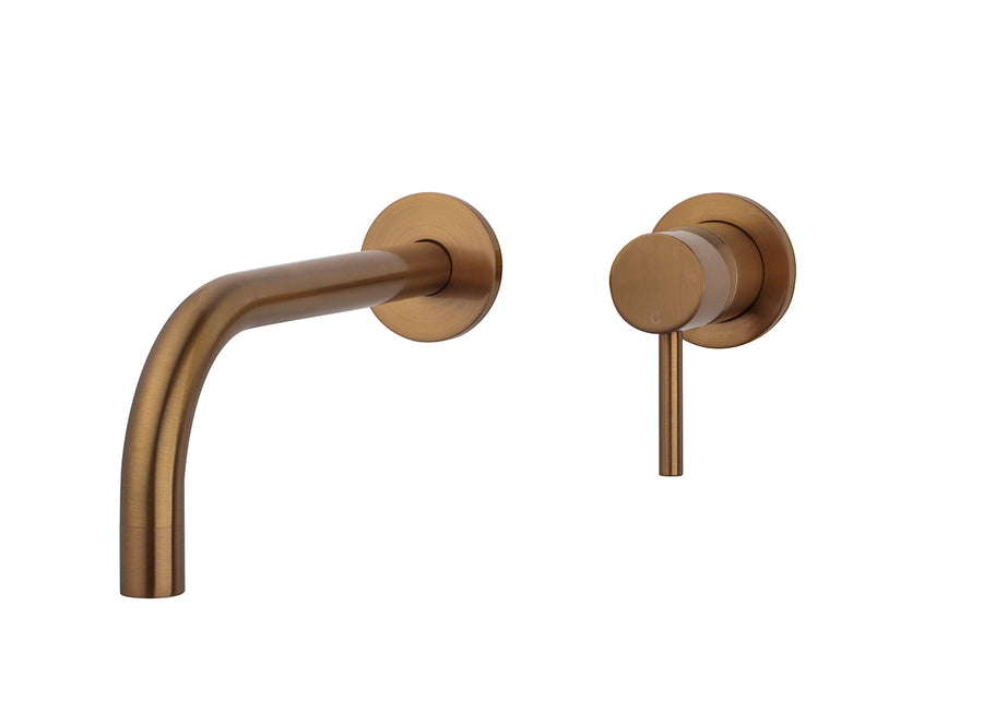 Robinet de lavabo monocommande Slanke Wiesbaden avec démarrage à froid en bronze