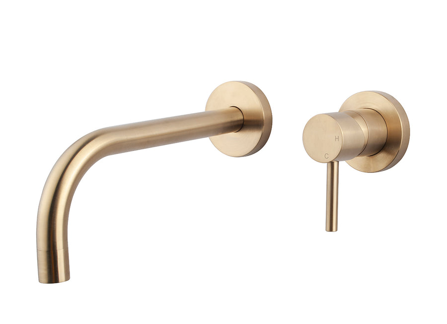 Robinet de lavabo monocommande Slanke Wiesbaden avec démarrage à froid en bronze