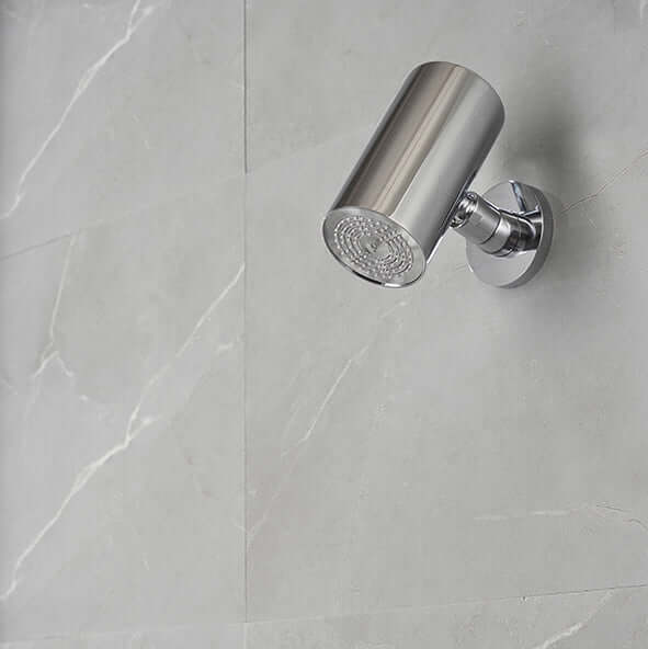 UniMatch Beam pomme de douche ronde 1 position avec fixation murale chrome