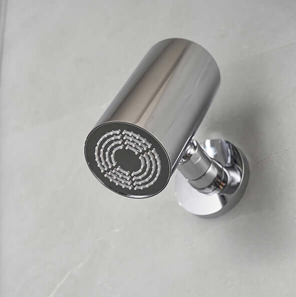 UniMatch Beam pomme de douche ronde 1 position avec fixation murale chrome